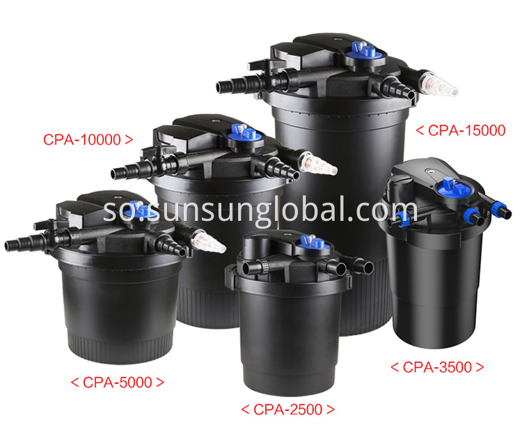 Sunsun Fish Balliga Biyolojiga Isbuunyada Canister Filter